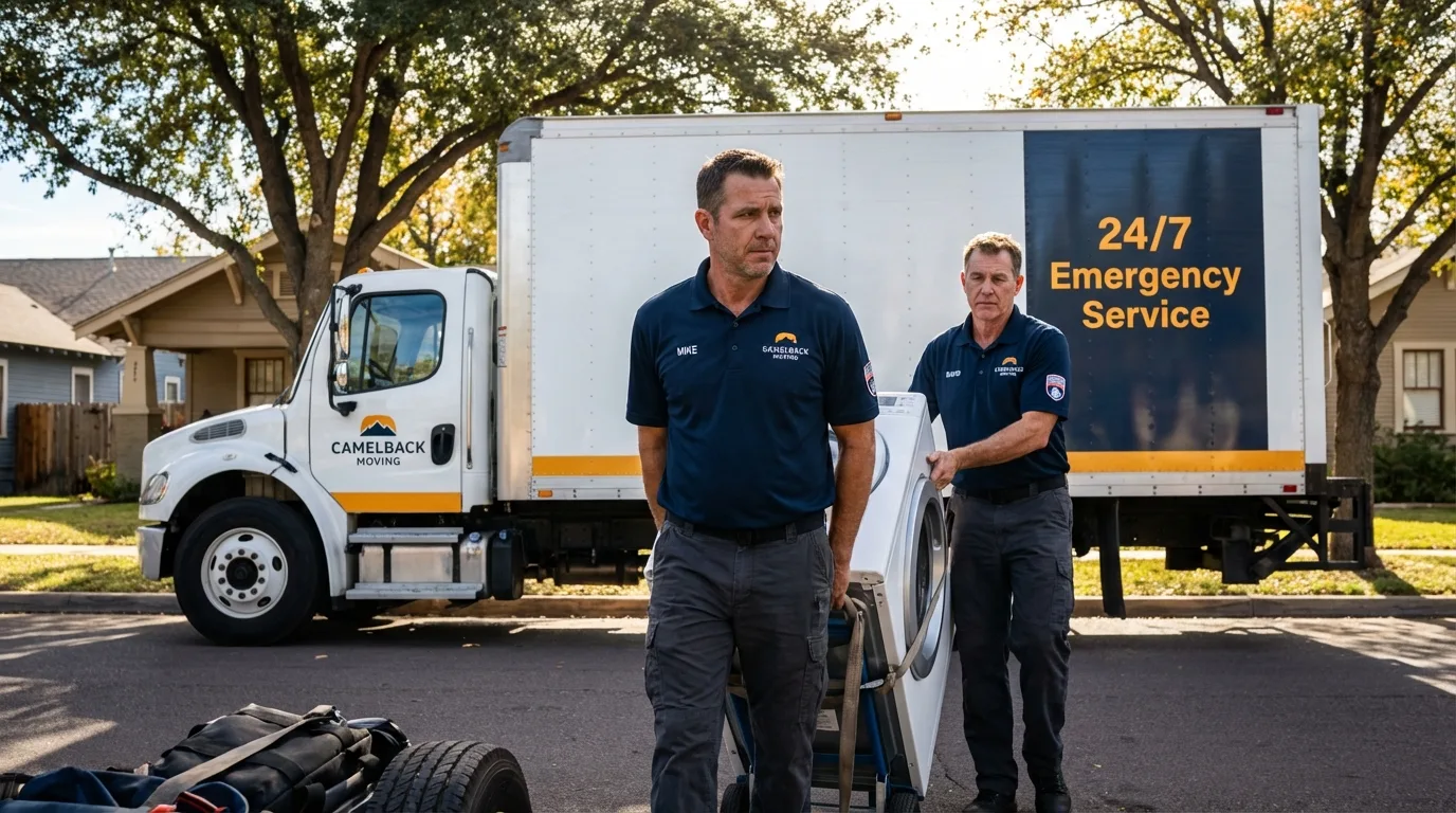 CamelBack Moving crew loading furniture in West Palm Beach, FL